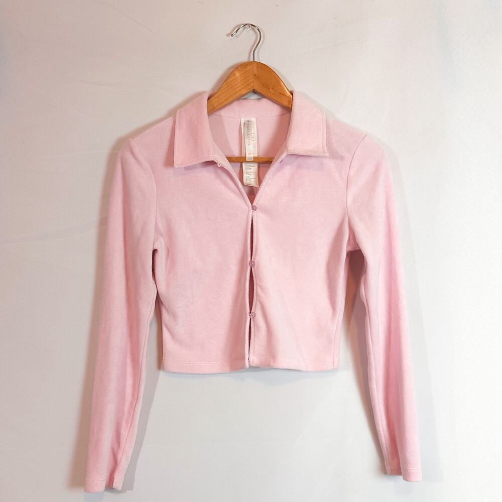 3 FOR $35! 📦 FABLETICS NWOT Vanessa Hudgens Pink Polo Long-Sleeve Top Sz… - Picture 2 of 5